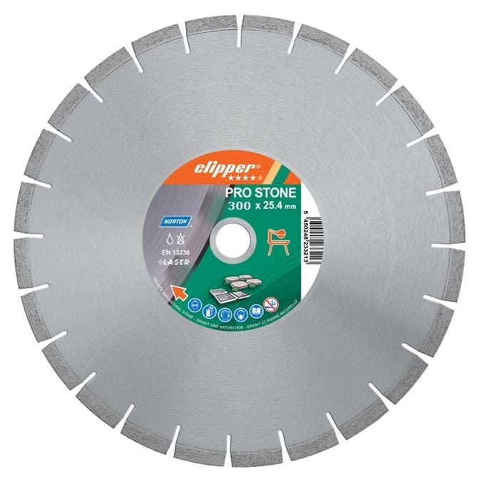 Norton Clipper PRO STONE Beton Kesme Testeresi 300x25,4 mm