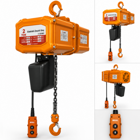 Viva Star VVVINC-2 Elektrikli Zincirli Vinç 2000 kg. 6 mt. 380V