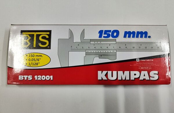 Bts BTS-12001 Kumpas 150 mm (Plastik Kutu)