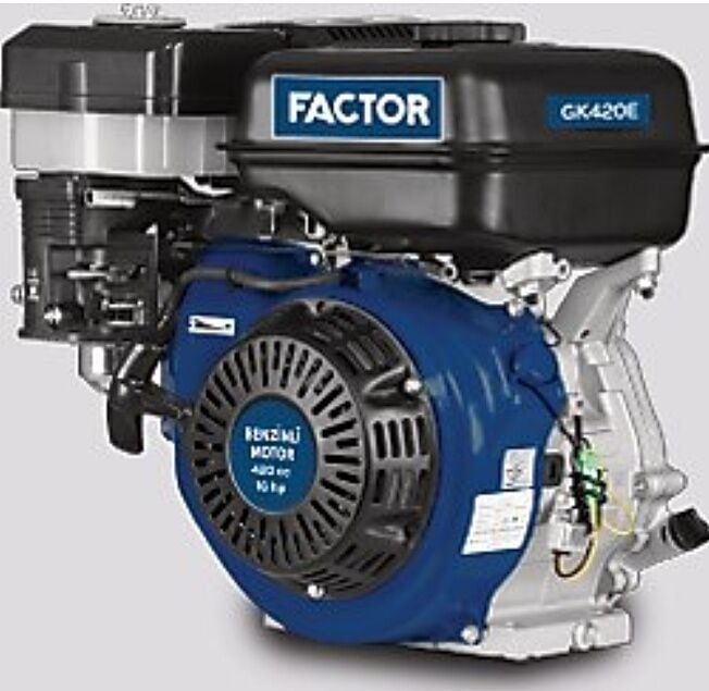 Factor GK420E Kamalı Benzinli Motor 16 Hp İpli/Marşlı