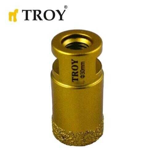 TROY 30 mm Avuç Taşlamalar için Seramik Kuru Elmas Delici