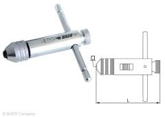 Baer Cırcır Kılavuz Kolu No:2 (M5-M12) 100 mm - 7/32''-1/2''