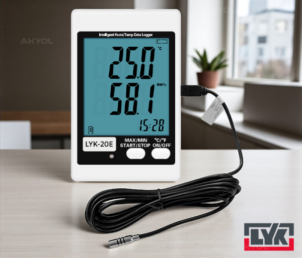 LYK 20E Sıcaklık ve Nem Kayıt Cihazı Datalogger