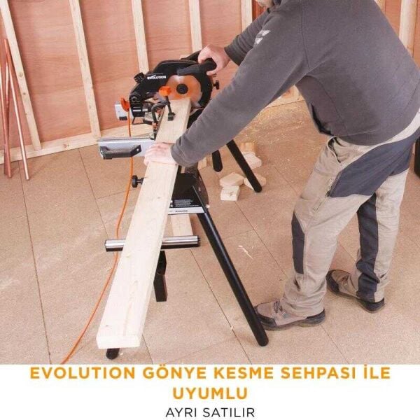 Evolution R210CMS Bileşik Gönye Kesme Makinesi 210 mm | 1200 W, 2750 Dev/Dak Profesyonel