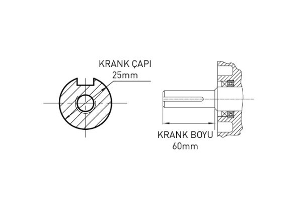 Kama By Reis KGL460MHE Benzinli Motor 18 Hp İpli/Marşlı Kamalı