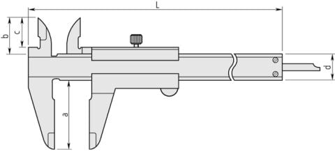 Mitutoyo 530-115 Profesyonel Hassas Mekanik Kumpas 0-300mm