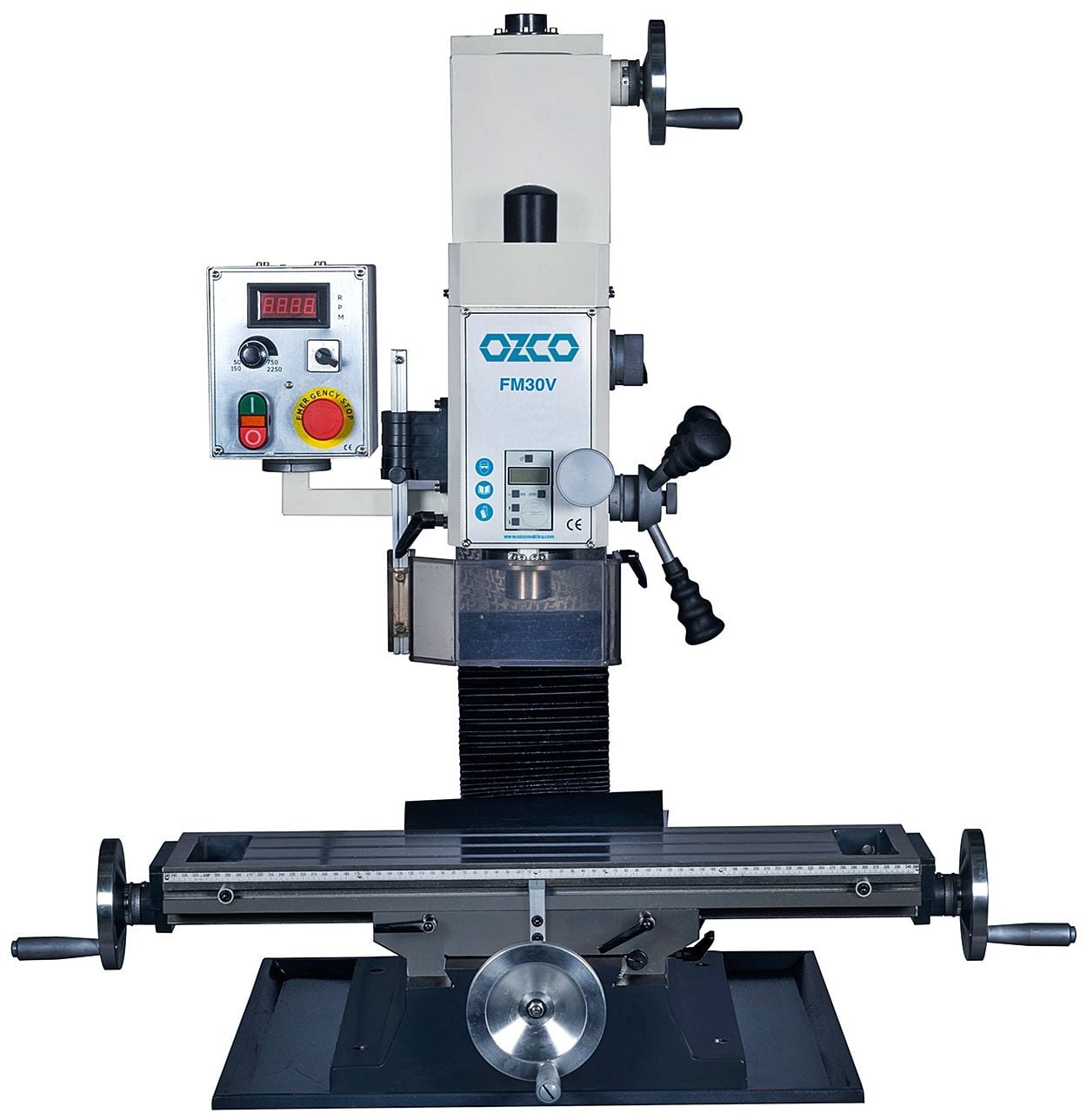 Ozco FM30V Masaüstü Freze Makinası Sağ/Sol Dönüş 32 mm