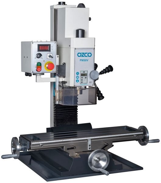 Ozco FM30V Masaüstü Freze Makinası Sağ/Sol Dönüş 32 mm