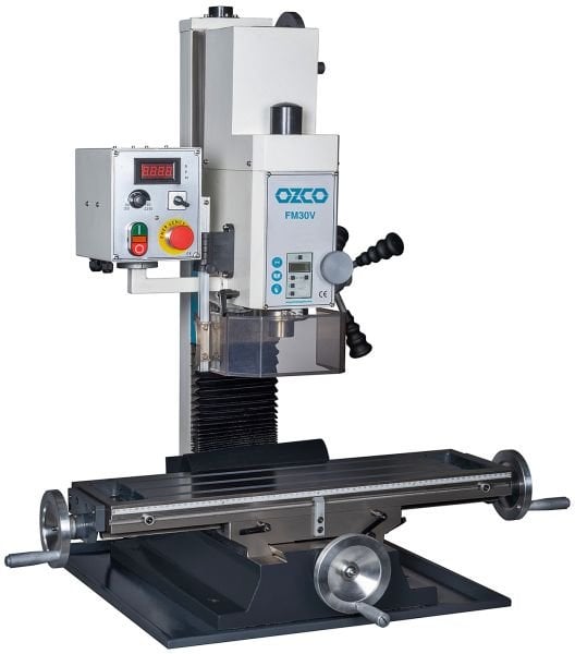 Ozco FM30V Masaüstü Freze Makinası Sağ/Sol Dönüş 32 mm