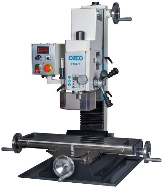 Ozco FM30V Masaüstü Freze Makinası Sağ/Sol Dönüş 32 mm