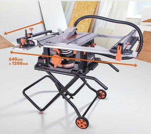 Evolution RAGE5-S Tablalı Kesme Tezgahı 255 mm | Çok Fonksiyonlu Ahşap, Metal, Plastik Gönye Testere