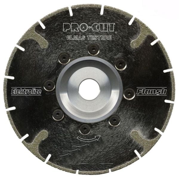 Pro-Cut PR51095 Elekrolize Granit Seramik Mermer Elmas Testere 180x22.23mm Flanşlı