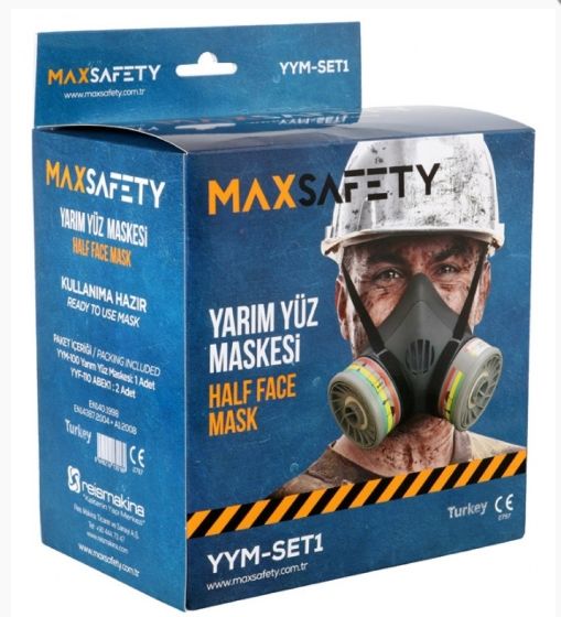 Max Safety YYM-SET1 Yarım Yüz Maskesi Seti YYM - 100+YYF - 110