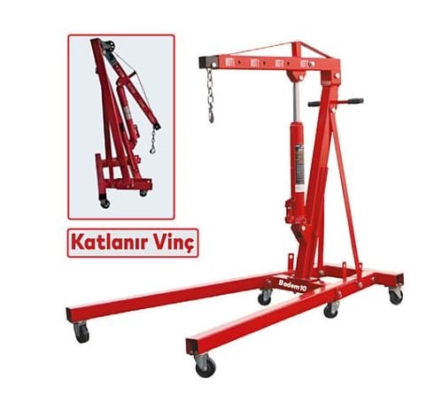 Bigred T32002 Üç Ayaklı Katlanır Vinç 2 Ton