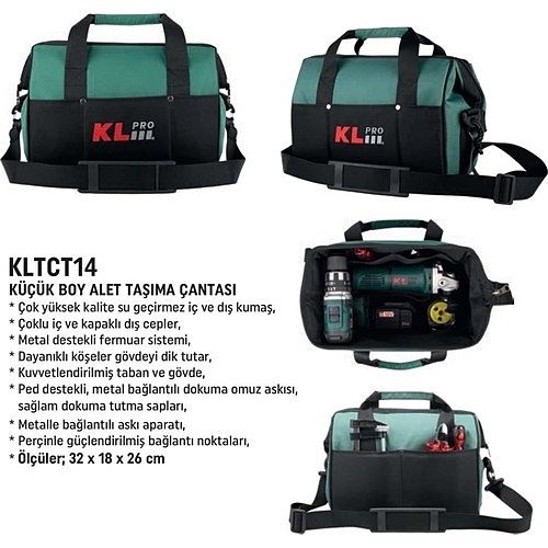 KL PRO KLTCT14 Küçük Boy Alet Taşıma Çantası