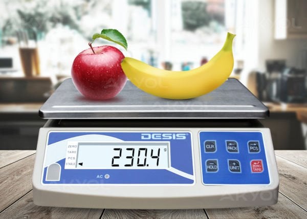 Desis H2W Dijital Hassas Terazi - Hassasiyet: 0.1 gr. Max: 3 kg.
