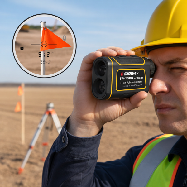 SW-1000A Lazer Mesafe Ölçer Teleskop 1000 Metre | Profesyonel Rangefinder