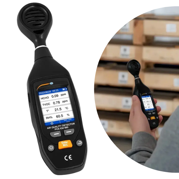 PCE-EM 880 Formaldehit HCHO TVOC Ölçüm Cihazı | İç Ortam Hava Kalitesi Analizörü