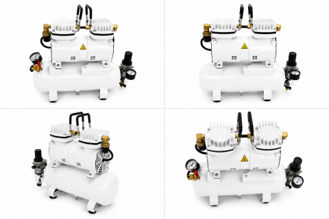 Magicbrush CP-303 Depolu Airbrush Kompresörü Regülatörlü Profesyonel Boya Kompresörü