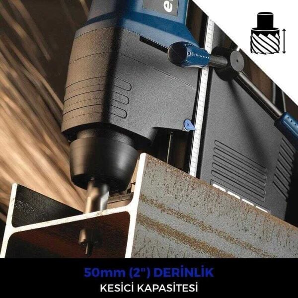Evolution EVO42 Profesyonel Manyetik Matkap 42 mm- Güçlü Endüstriyel Delici 1200W