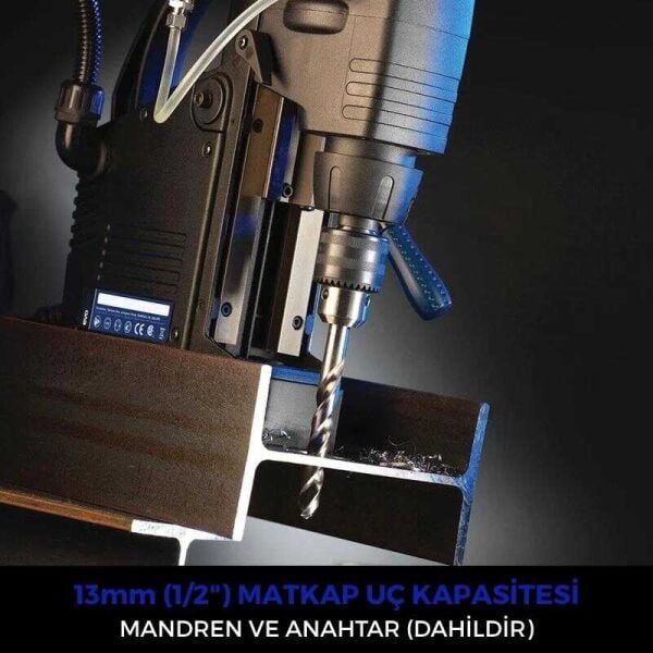 Evolution EVO42 Profesyonel Manyetik Matkap 42 mm- Güçlü Endüstriyel Delici 1200W