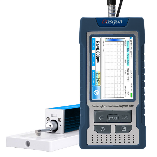 Dasqua 1804-6315 Dijital Yüzey Pürüzlülük Ölçer Dokunmatik Ekran | Ra Rz Rq Yüzey Analizi