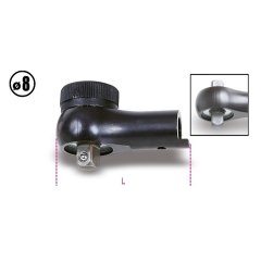 Beta 611 1/4'' Cırcır Kafası 8 Ø