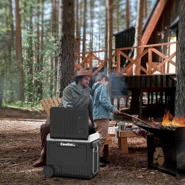 Coolist CLK65W 65 Litre Çift Bölmeli Tekerlekli Outdoor Kompresörlü Oto Buzdolabı/Dondurucu 12/24Volt 220Volt