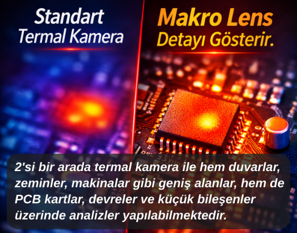 Thermal Master Thor001 Termal Kamera Makro Lensli 512×384 IR | -20°C 550°C Endüstriyel Isı Analizi