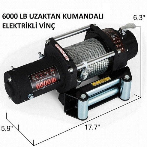 Wild Bear Tornado Atv Vinç 6000 LB Tekne Vinci