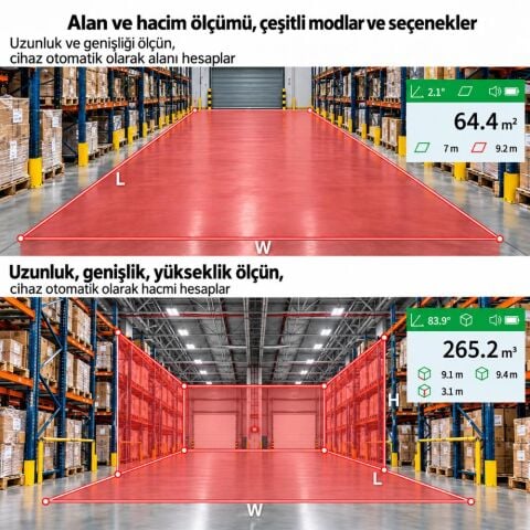 KOBB KBL600 600Mt 3.7V Li-ion LCD Ekran Şarjlı Profesyonel Optik Dürbünlü Golf Lazer Metre