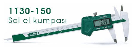 İnsize 1130-150 Sol El Dijital Kumpası 0-150 mm