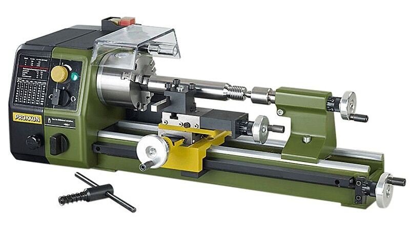PROXXON 24002 PD250/E Hassas Torna Makinesi – Profesyonel Ahşap & Metal İşleme
