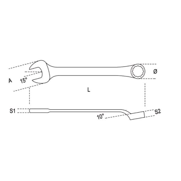 Beta 45 Kombine Anahtar 70x70mm