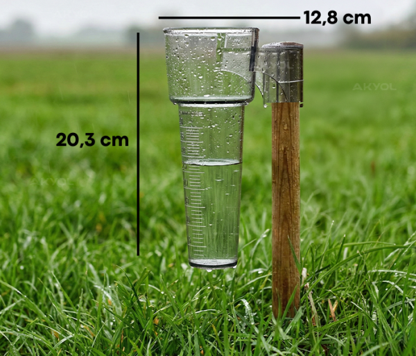 TFA 47.1000 Analog Yağmur Ölçer Plüviyometre 0-40 mm | Bahçe ve Tarım Yağış Ölçümü