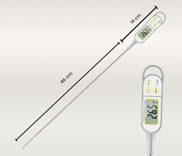 KT1500 Uzun Problu Dijital Termometre 46 cm | -50°C 500°C Gıda ve Endüstriyel Ölçüm