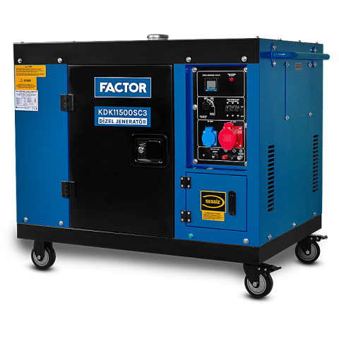 Factor KDK11500SC3 Trifaze Dizel Jeneratör 11 kVA Marşlı