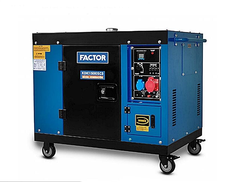 Factor KDK11500SC3 Trifaze Dizel Jeneratör 11 kVA Marşlı